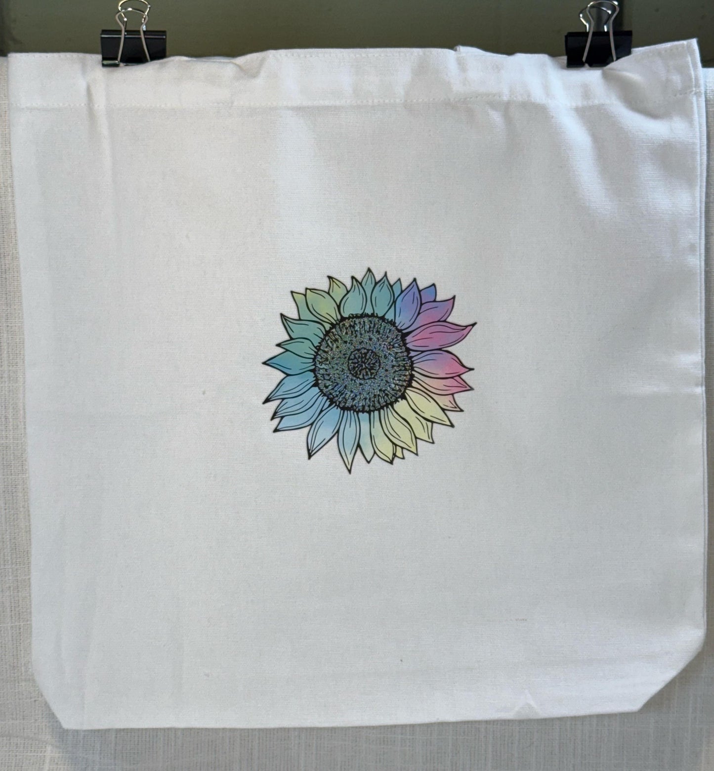 Pastel Sunflower Canvas Tote Bag β Eco-Friendly Reusable Bag