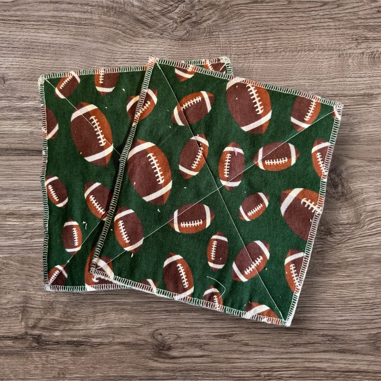 Reusable 2-Ply Dish Towels – Cotton Flannel & Terry Cloth, Absorbent Eco-Friendly Kitchen Towels (Set of 2)