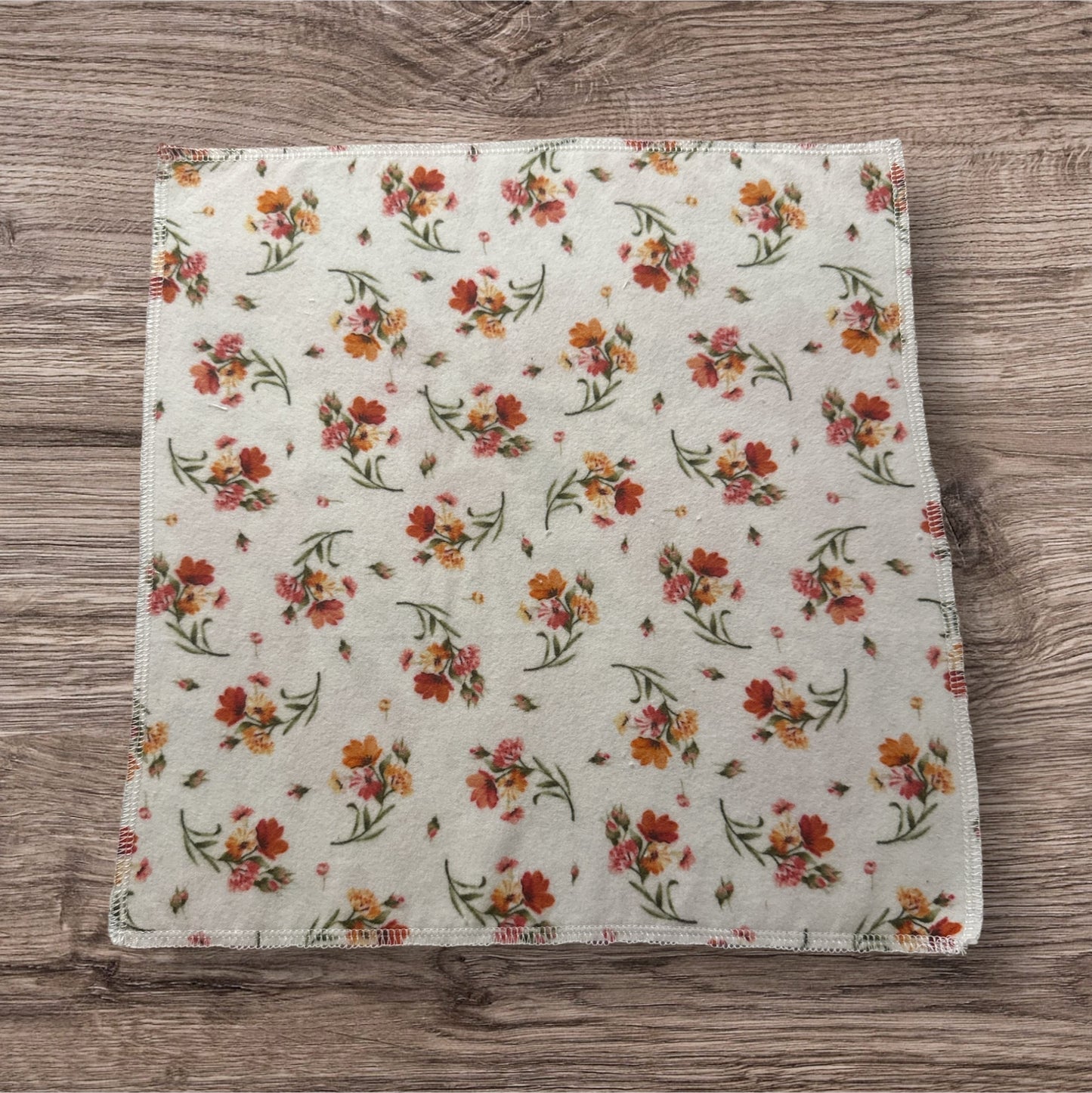 Reusable Paper Towels β Cream Floral Print (6-Pack) | Eco-Friendly & Washable