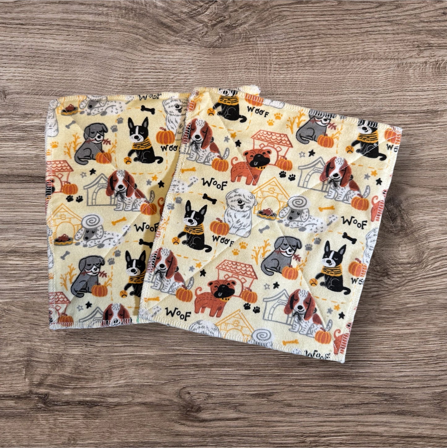 Reusable 2-Ply Dish Towels – Cotton Flannel & Terry Cloth, Absorbent Eco-Friendly Kitchen Towels (Set of 2)