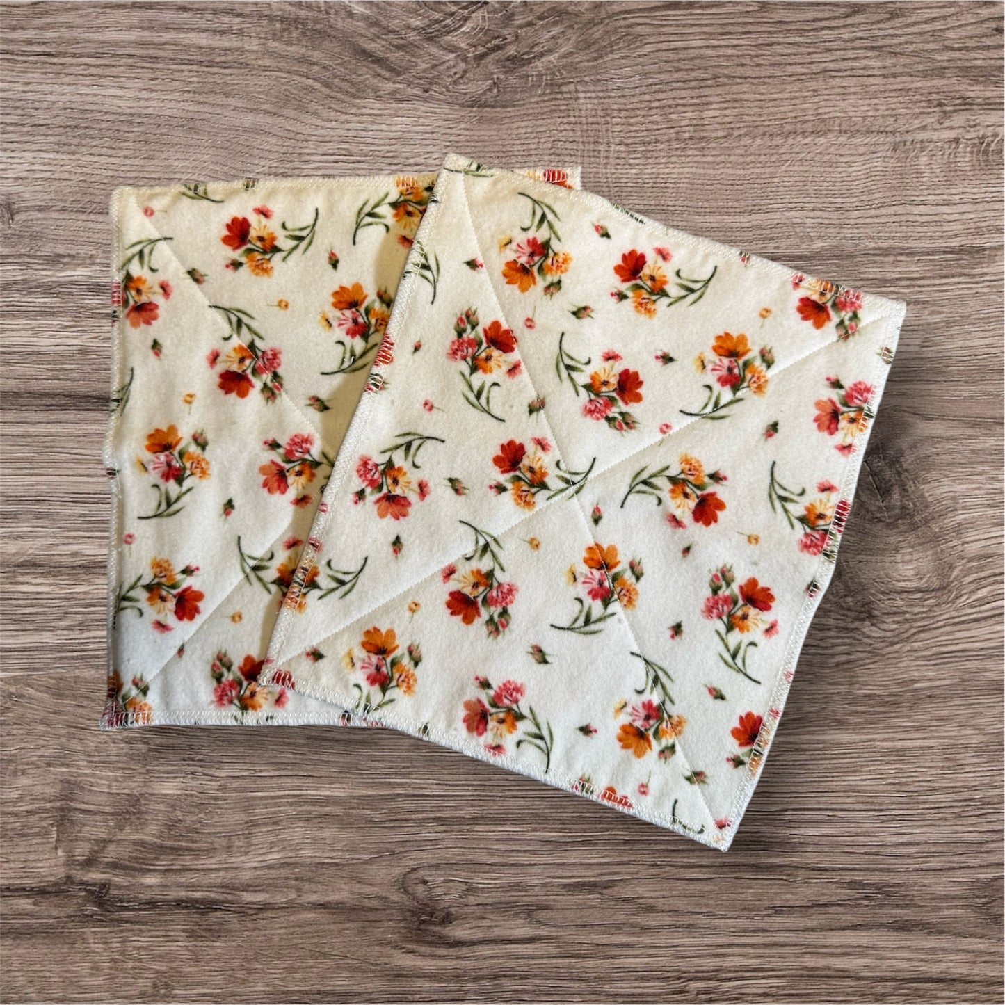 Reusable 2-Ply Dish Towels – Cotton Flannel & Terry Cloth, Absorbent Eco-Friendly Kitchen Towels (Set of 2)