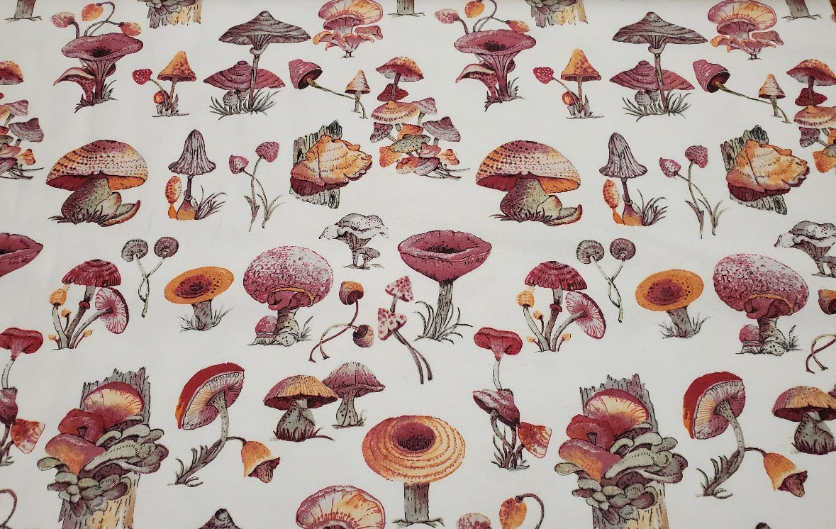 Vintage Mushroom Reusable Paper Towels – Set of 6