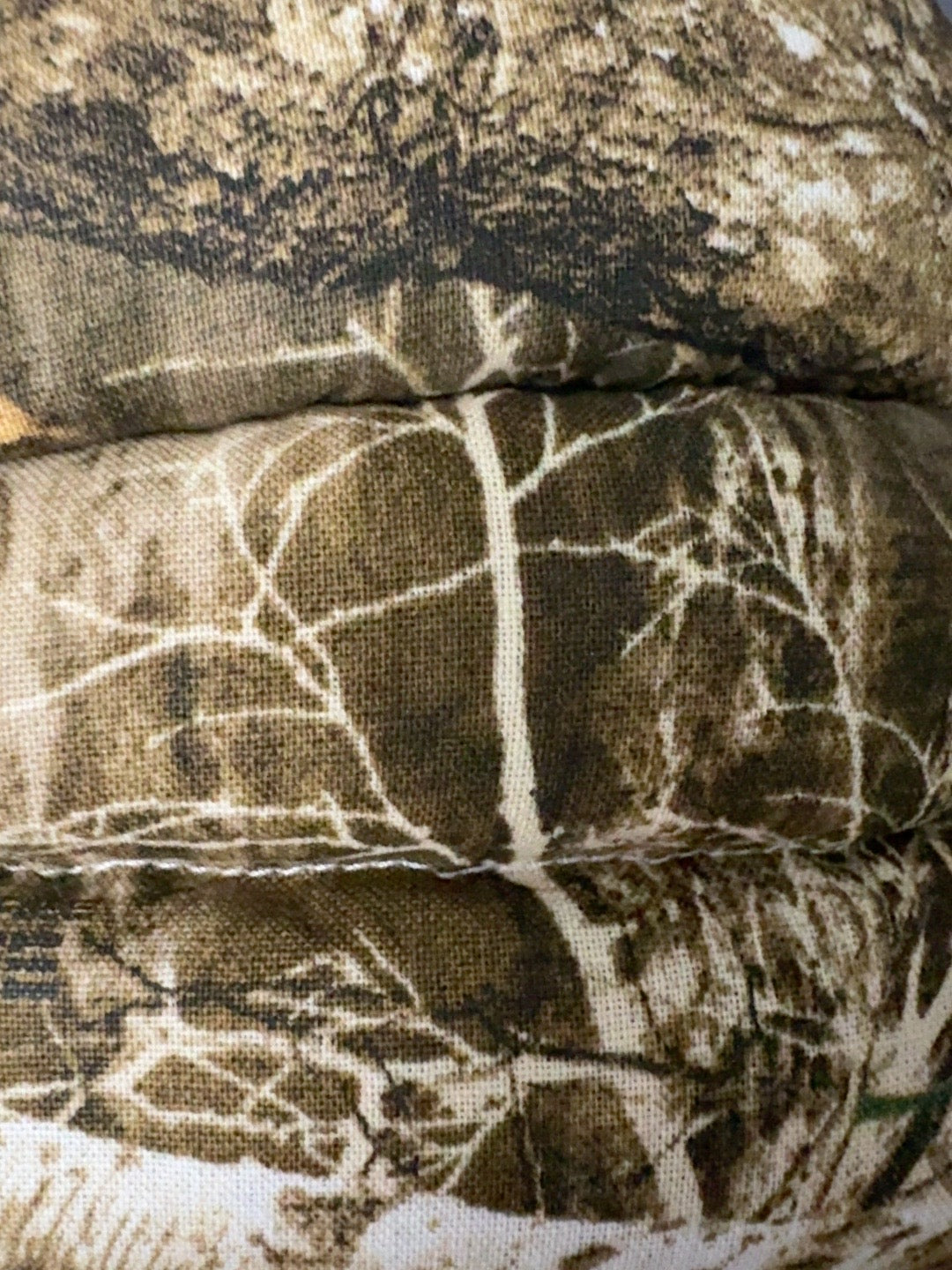 Woodland Camo Neck Pillow – Rustic Hunting Print