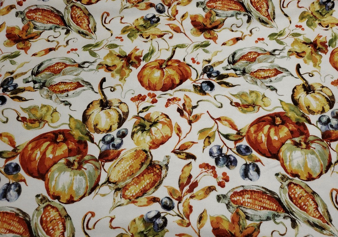 Autumn Harvest Reusable Paper Towels – Pumpkins & Corn – Set of 6