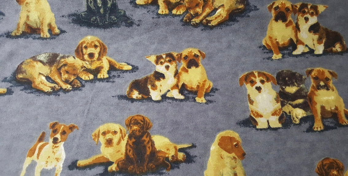 Dog Lover Reusable Paper Towels – Set of 6 | Washable Cotton Flannel Kitchen Towels