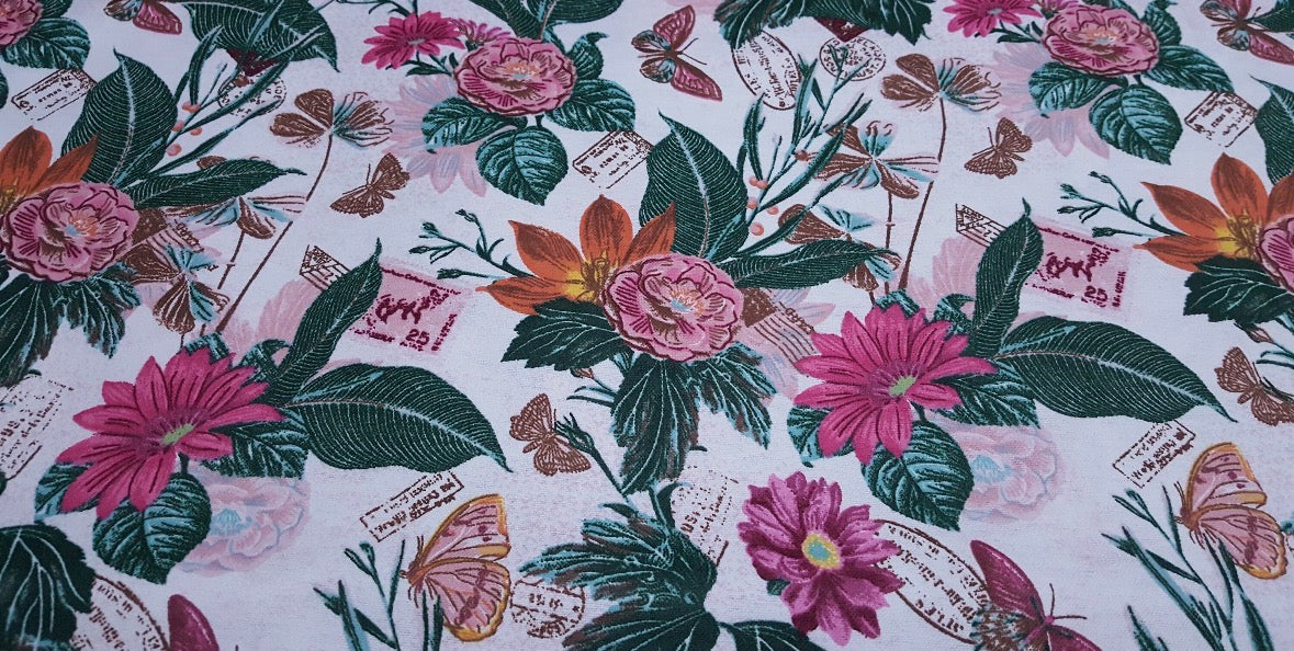 Vintage Floral Reusable Paper Towels – Set of 6