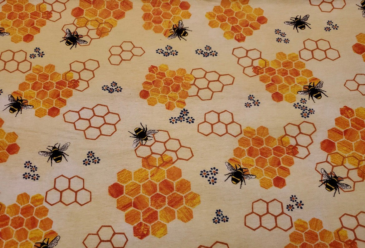 Honey Bee & Honeycomb 2-Ply Reusable Dish Towels