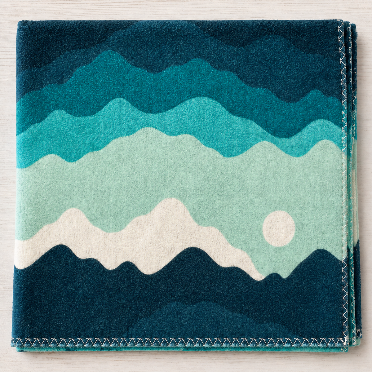 Teal Mountain Reusable Paper Towels – Eco-Friendly Flannel Unpaper Towels – Set of 6