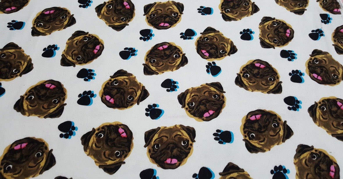 Pug Love 2-Ply Reusable Dish Towels