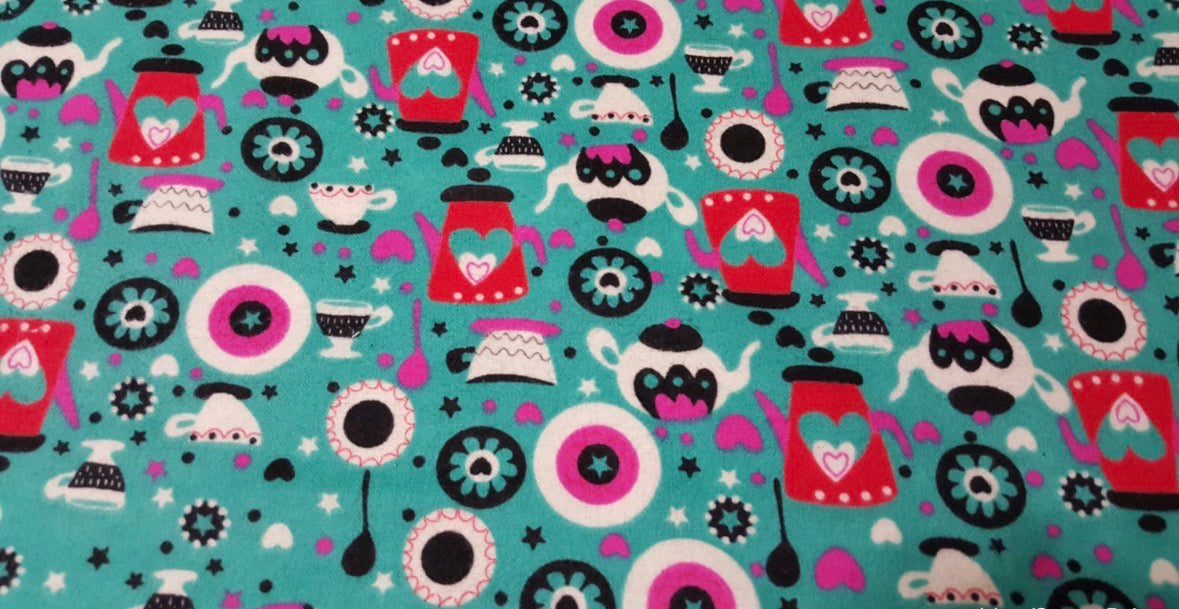 Retro Kitchen Reusable Paper Towels – Set of 6 | Washable Cotton Flannel Kitchen Towels