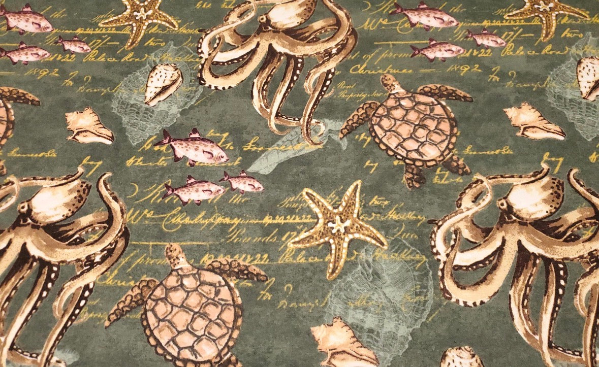 Fishing Reusable Paper Towels – Set of 6 | Washable Cotton Flannel Kitchen Towels