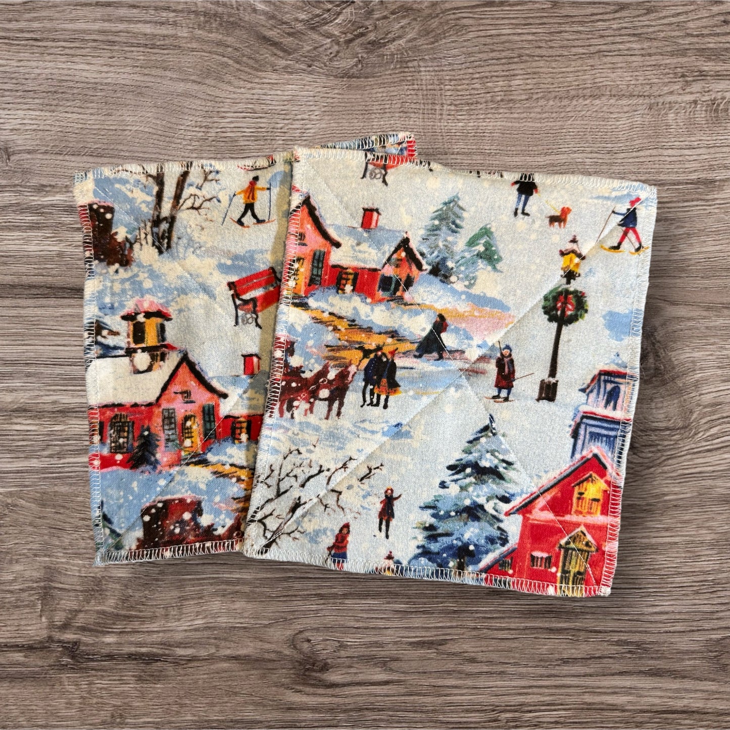 Reusable 2-Ply Dish Towels – Cotton Flannel & Terry Cloth | Absorbent & Eco-Friendly