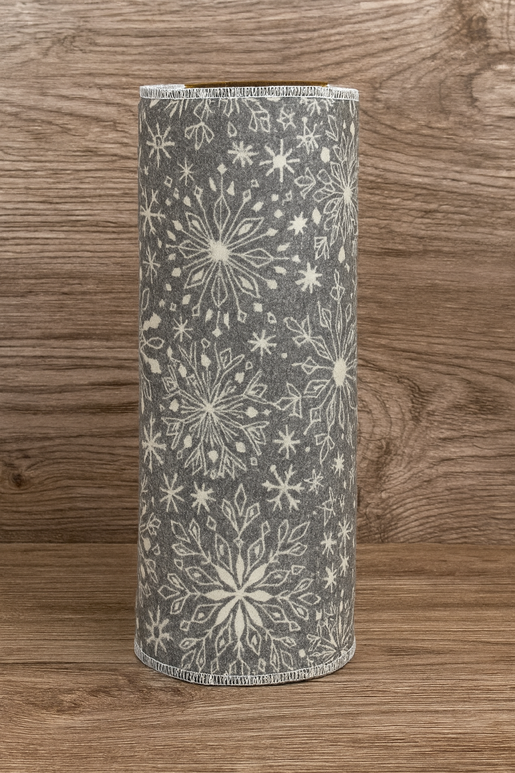 Reusable Paper Towels – Gray Snowflake Print (6-Pack) | Eco-Friendly Winter Kitchen