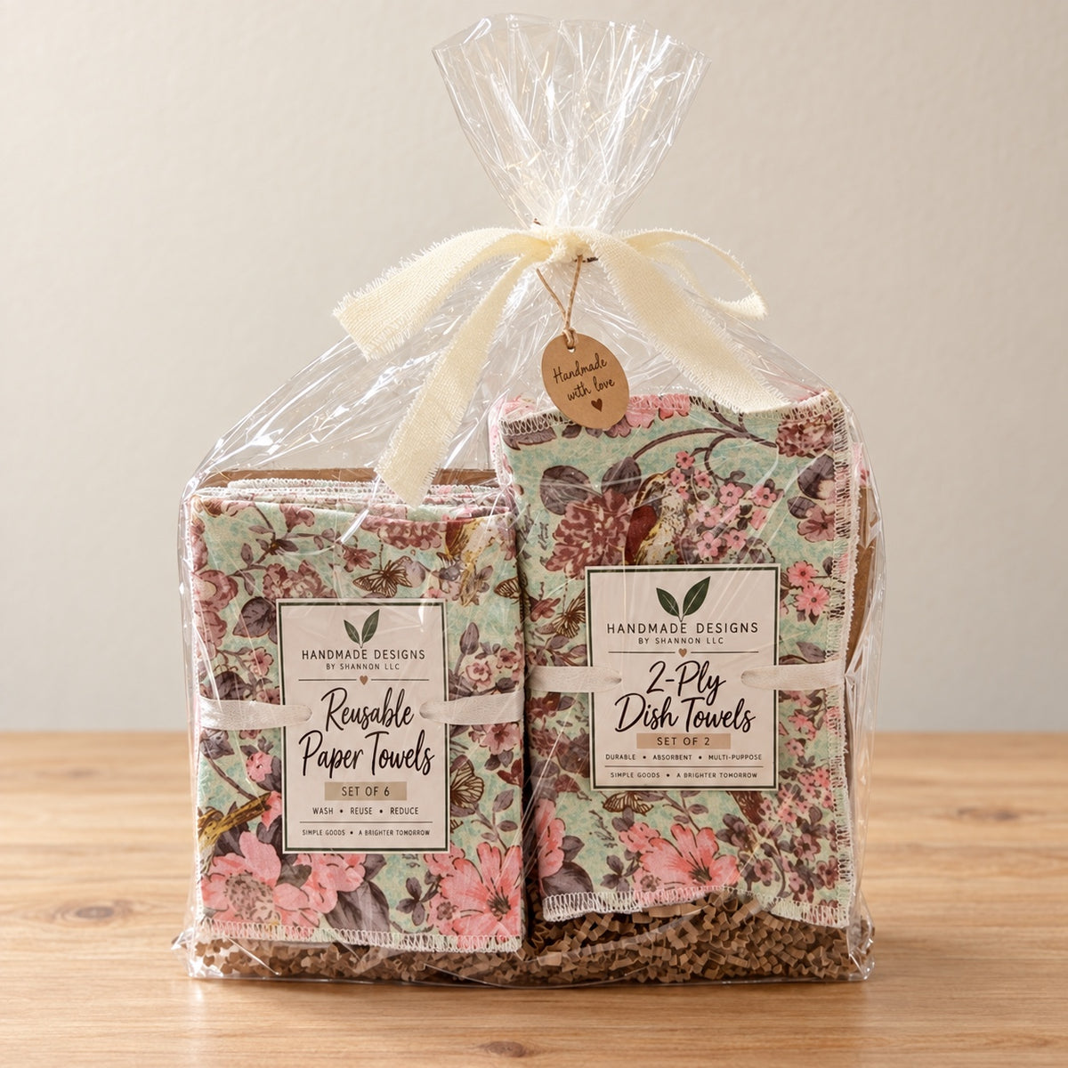 Vintage Botanical Reusable Kitchen Towel Gift Set