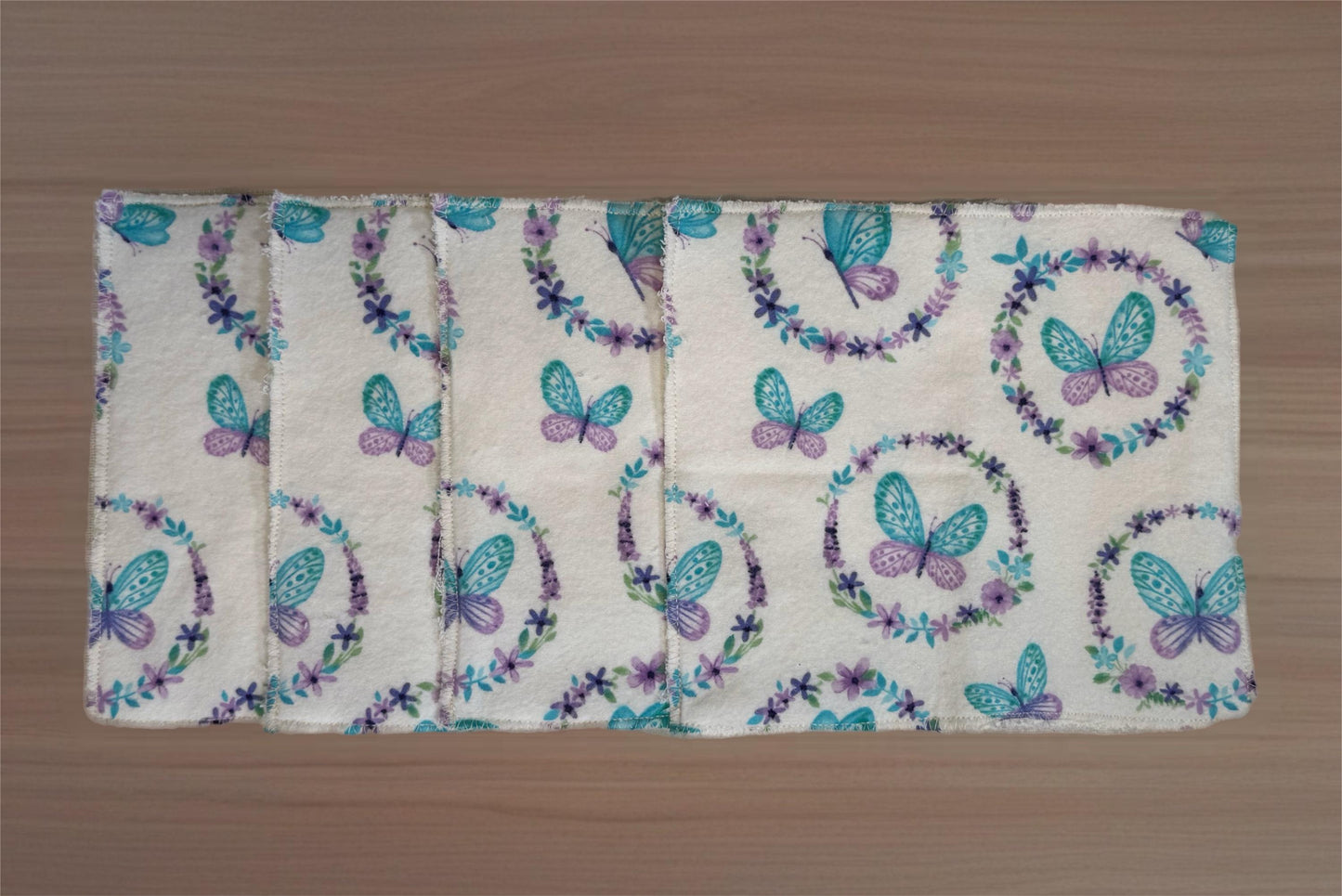 2-Ply 2  Pack Zero Waste Dish Towels, Cotton Flannel, Terry Cloth| Eco-Friendly & Washable