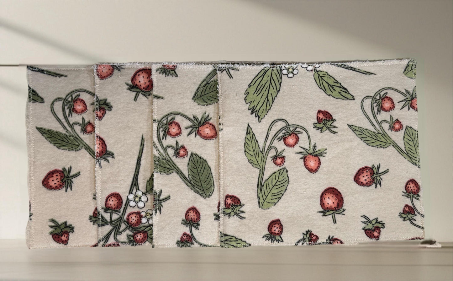 2-Ply 2 Pack Zero Waste Dish Towels, Cotton Flannel, Terry Cloth| Eco-Friendly & Washable