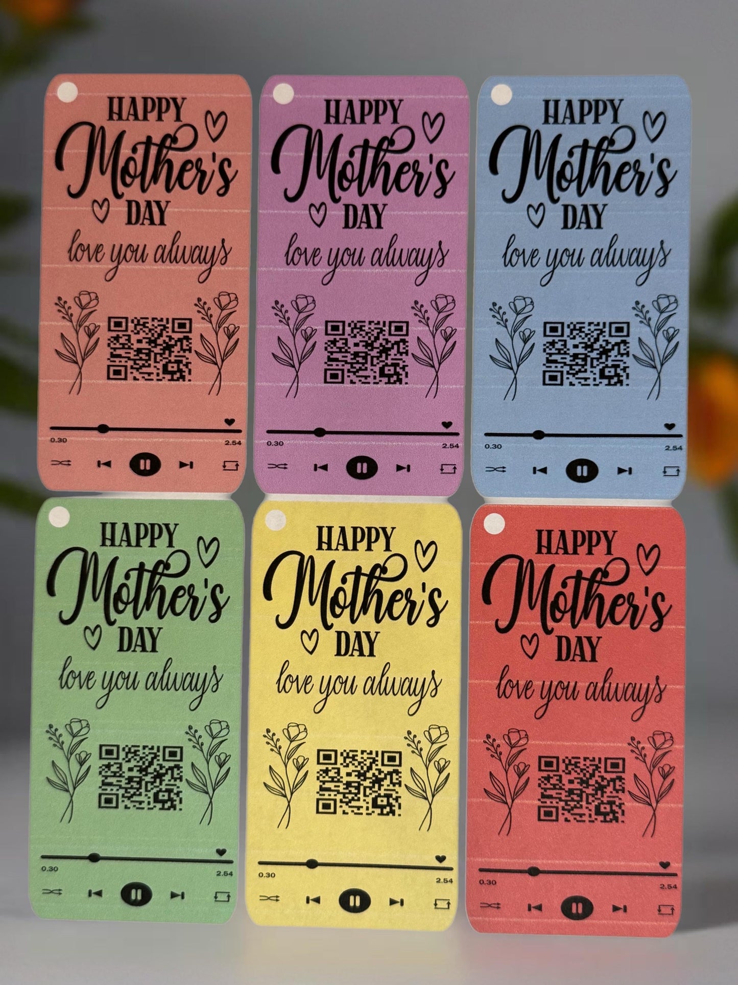 Custom Mother’s Day Voice Message Keychain – Personalized QR Code Gift