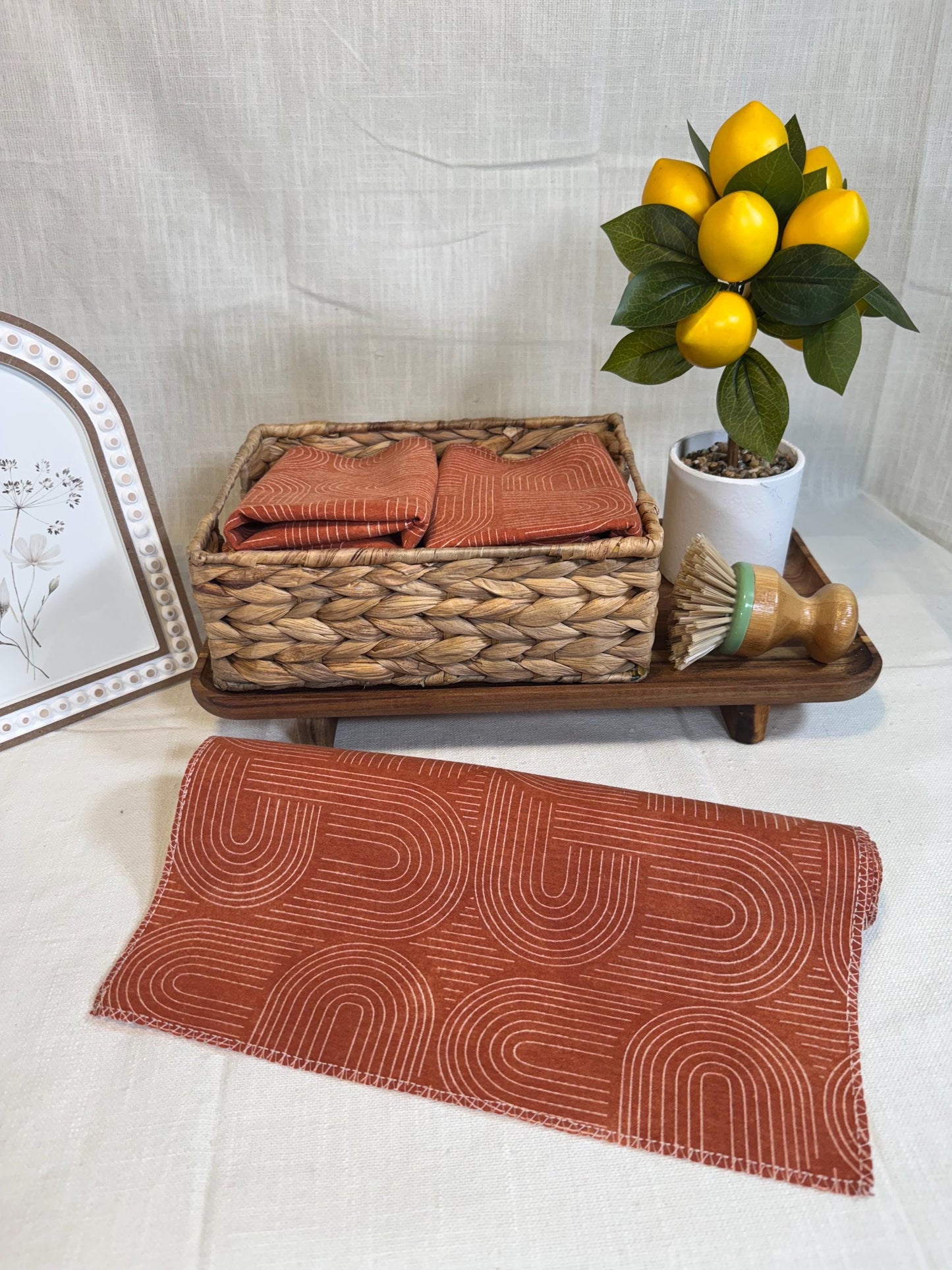 Reusable Paperless Paper Towels Eco, Zero Waste & Washable 6 Pack