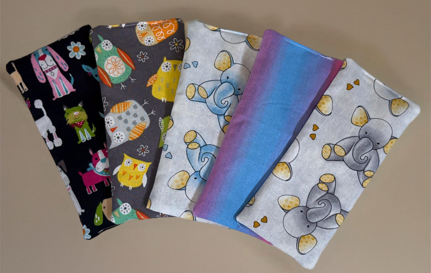 Kids Lavender Eye Pillow - Flaxseed Rice Filled - Calming Aromatherapy - Character Prints - Reusable Relaxation Gifts