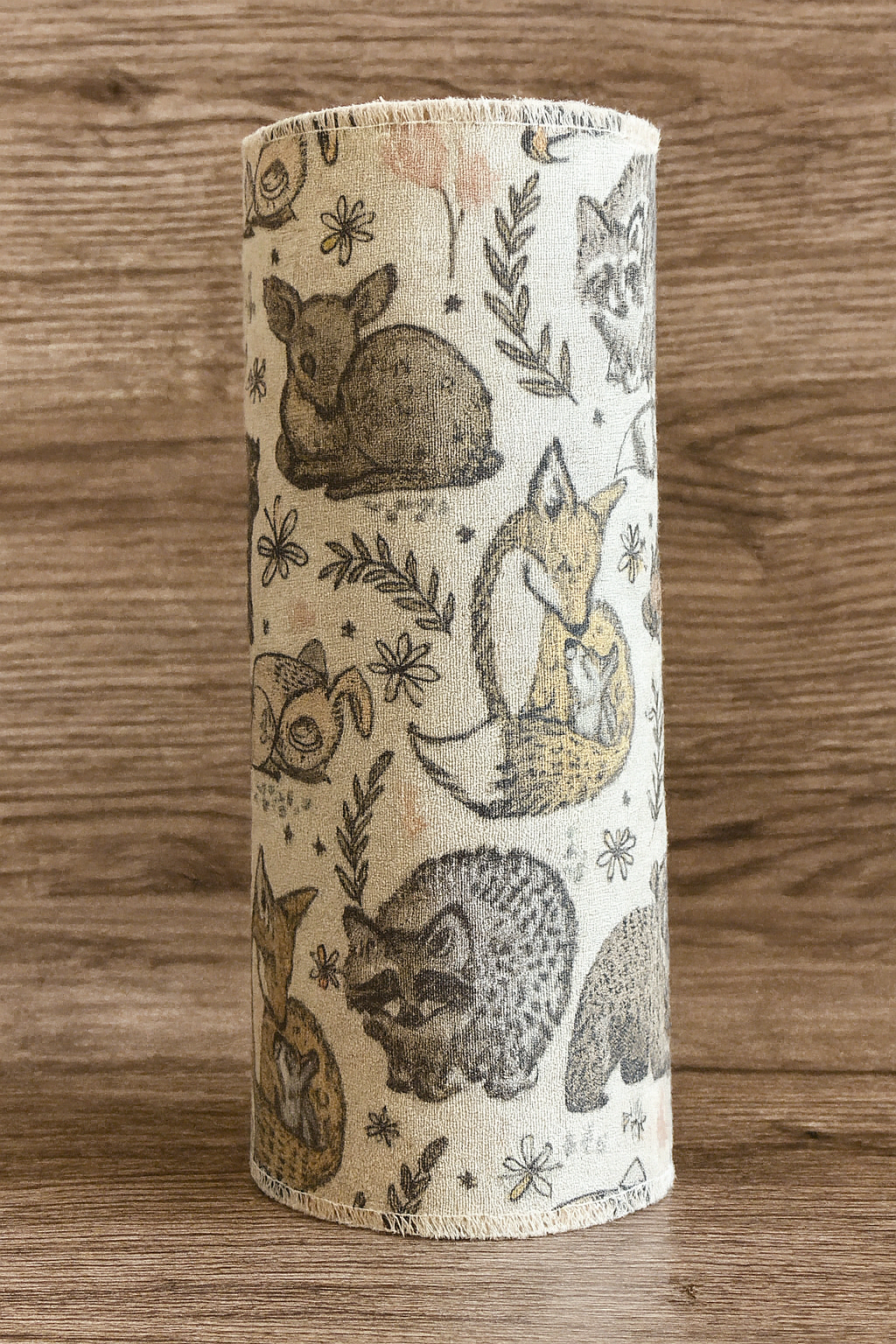 Woodland Animal Pattern 6-Pack Reusable Paper Towels – 12” x 12”