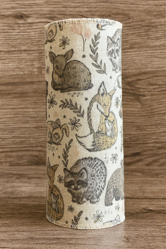 Woodland Animal Pattern 6-Pack Reusable Paper Towels – 12” x 12”