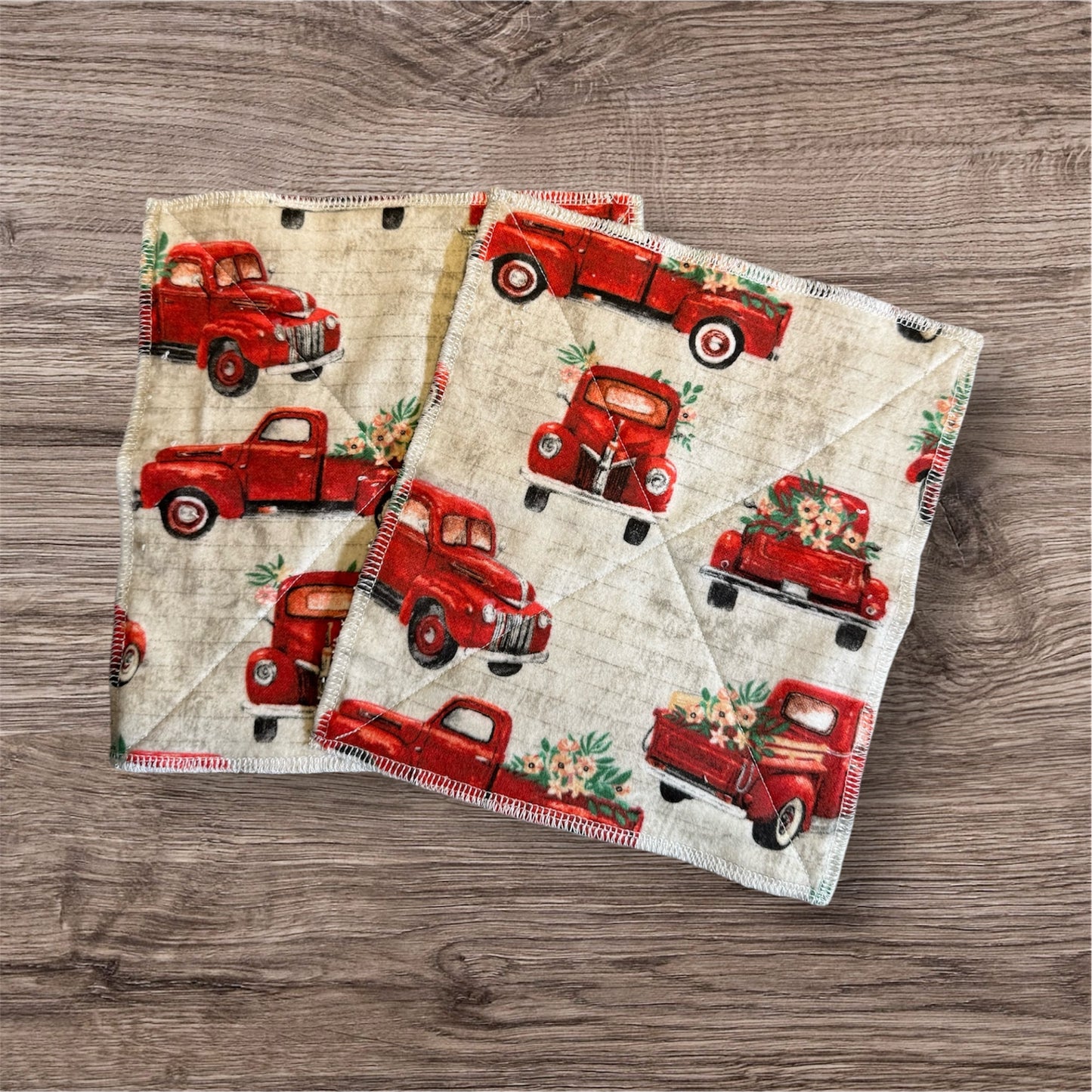 Reusable 2-Ply Dish Towels – Cotton Flannel & Terry Cloth, Absorbent Eco-Friendly Kitchen Towels (Set of 2)