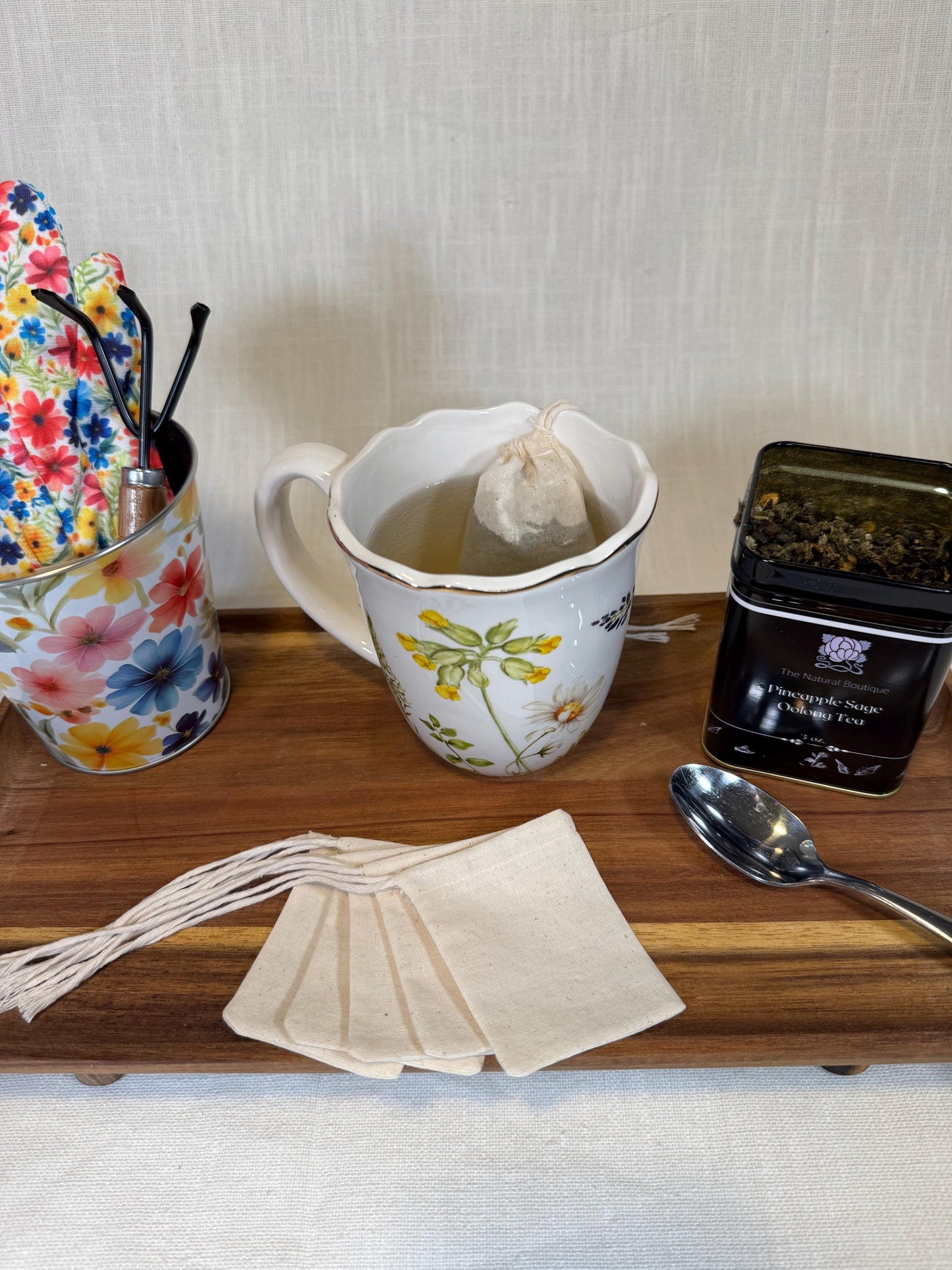 Eco-Friendly Reusable Tea Bags – 10 Pack | Handmade & Zero Waste Tea Filters