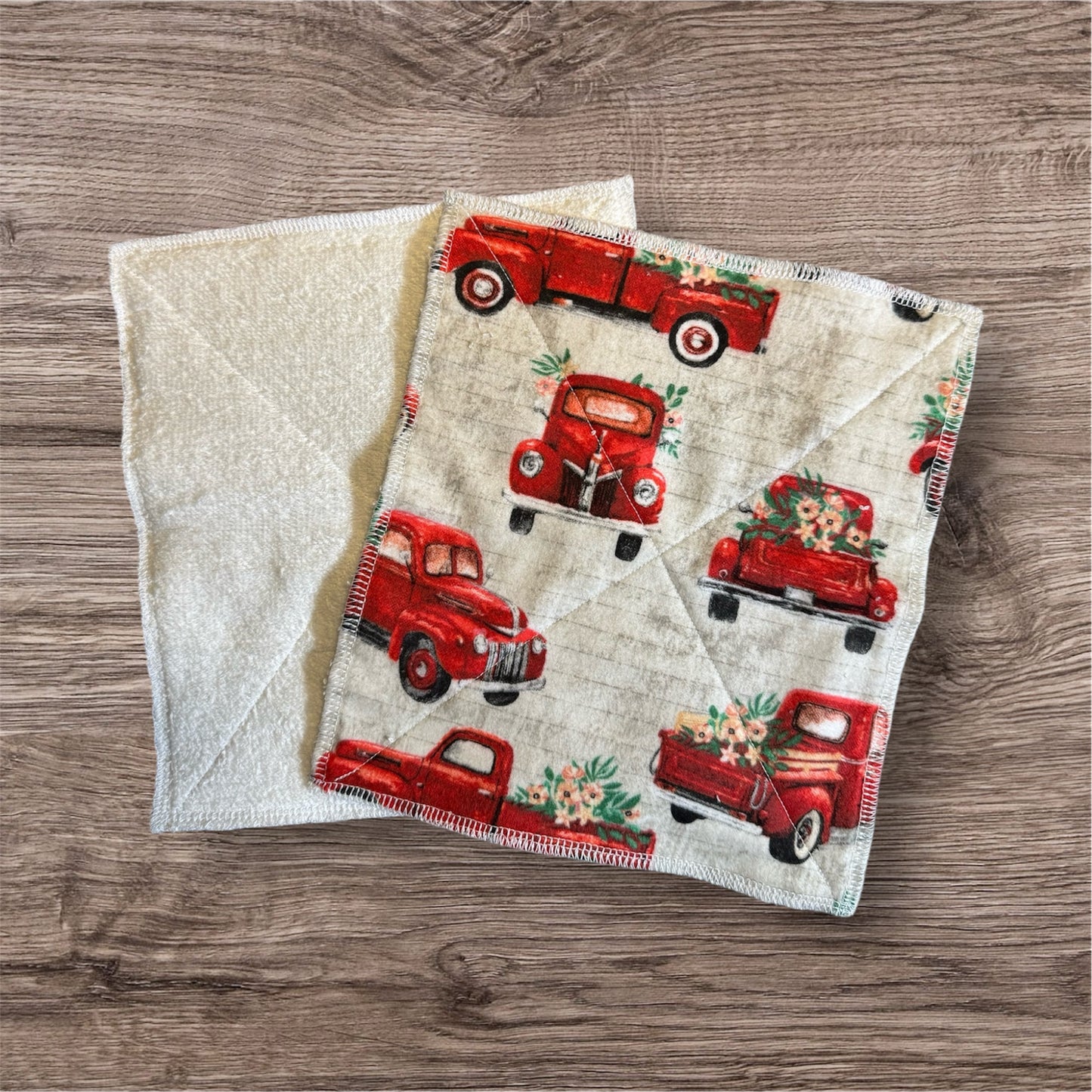 Reusable 2-Ply Dish Towels – Cotton Flannel & Terry Cloth, Absorbent Eco-Friendly Kitchen Towels (Set of 2)