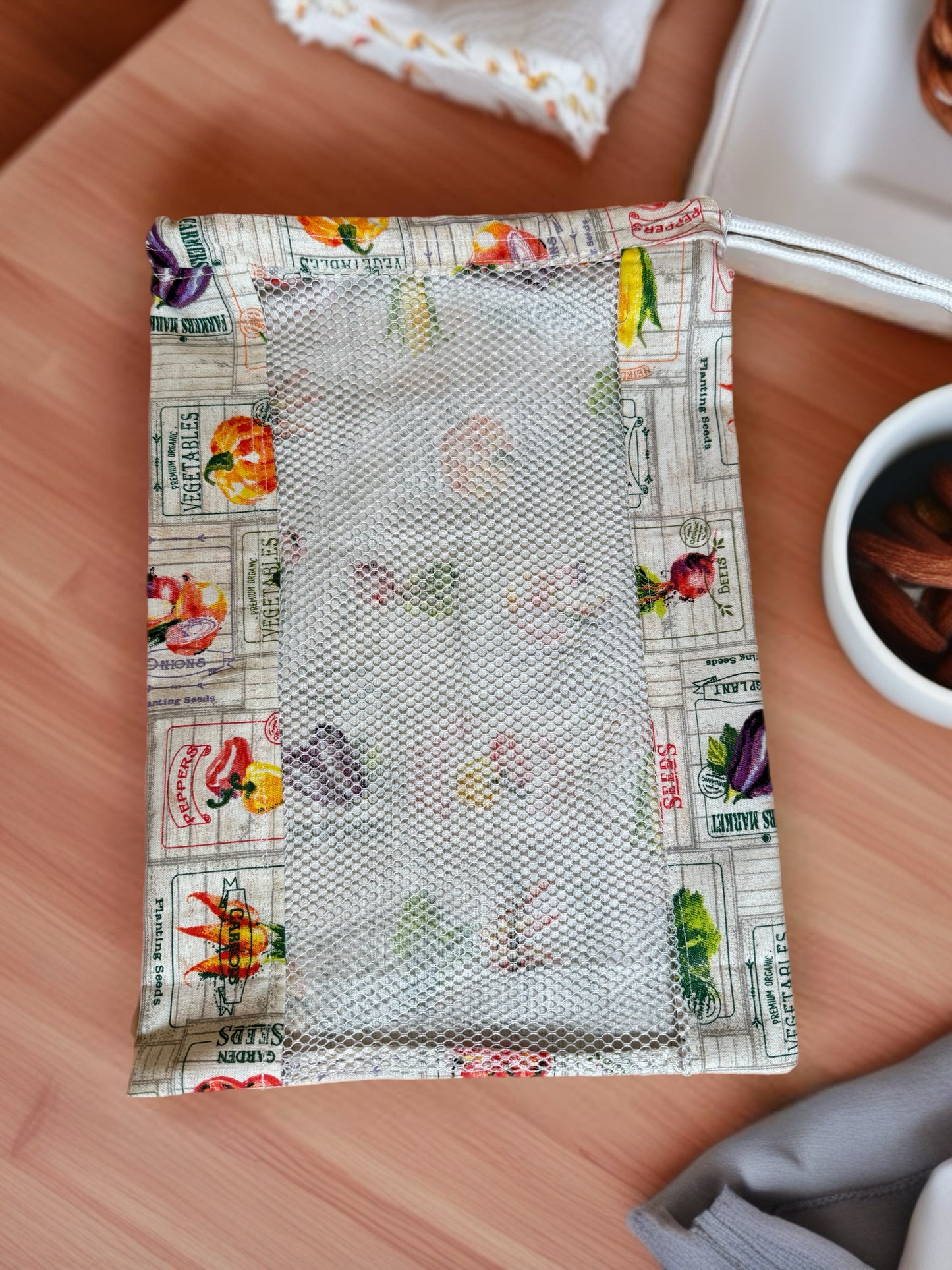 Reusable Produce Bag – Handmade Mesh Market Bag