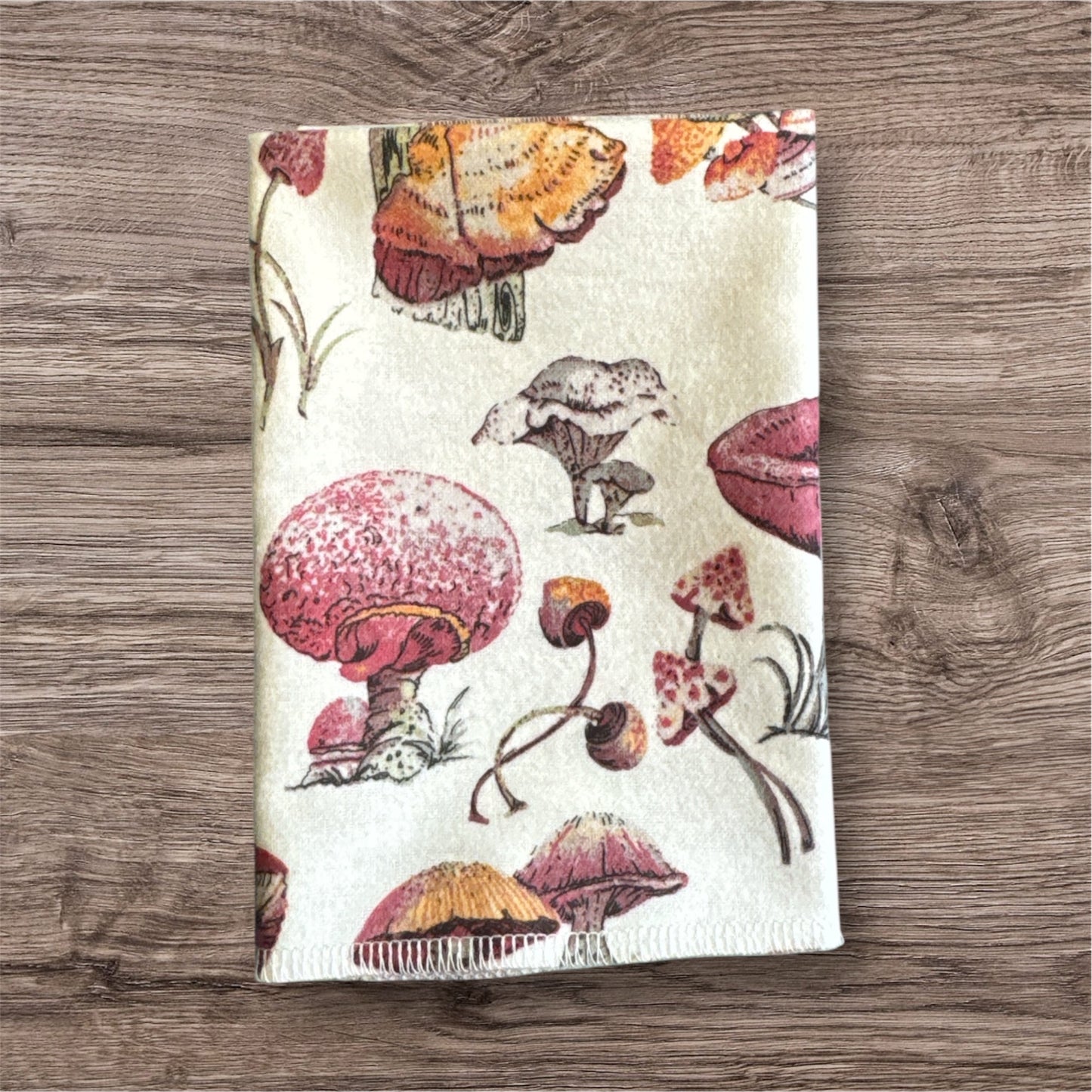 Mushroom Pattern 6-Pack Reusable Paper Towels – 12” x 12”