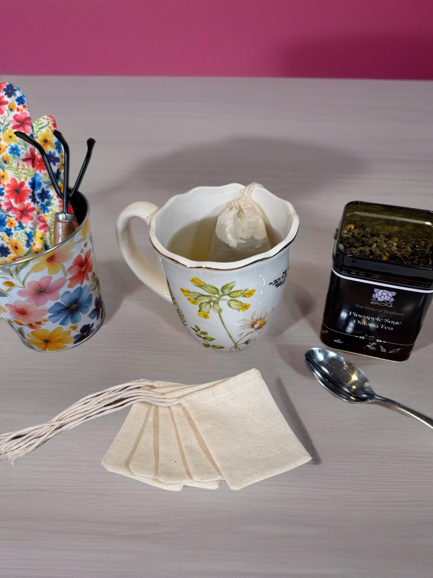 Eco-Friendly Reusable Tea Bags – 10 Pack | Handmade & Zero Waste Tea Filters