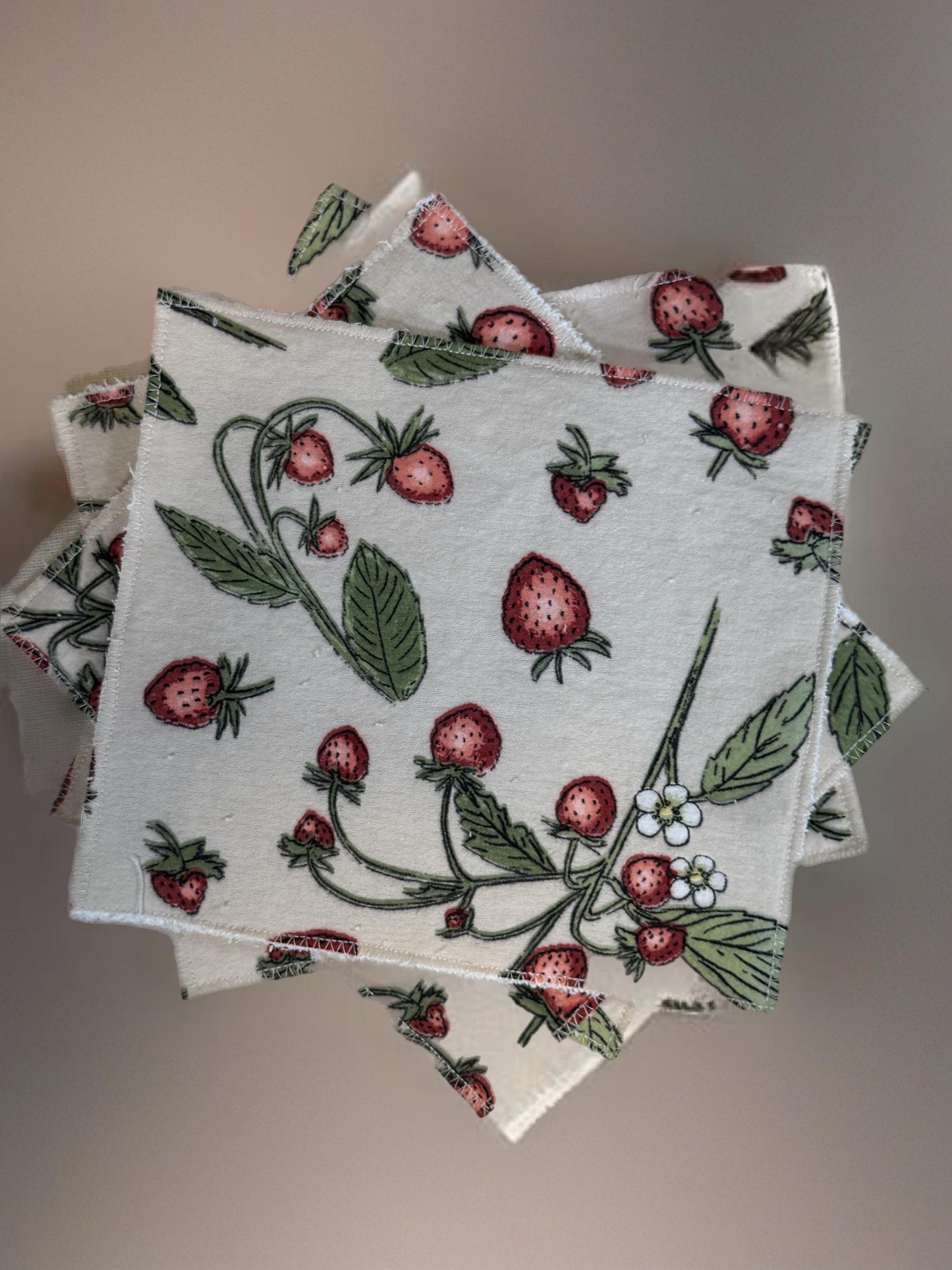 2-Ply 2 Pack Zero Waste Dish Towels, Cotton Flannel, Terry Cloth| Eco-Friendly & Washable