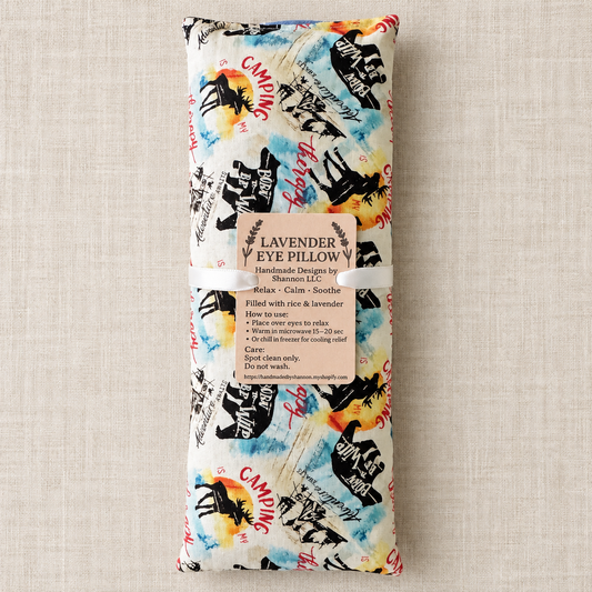 Born to Be Wild Camping Eye Pillow