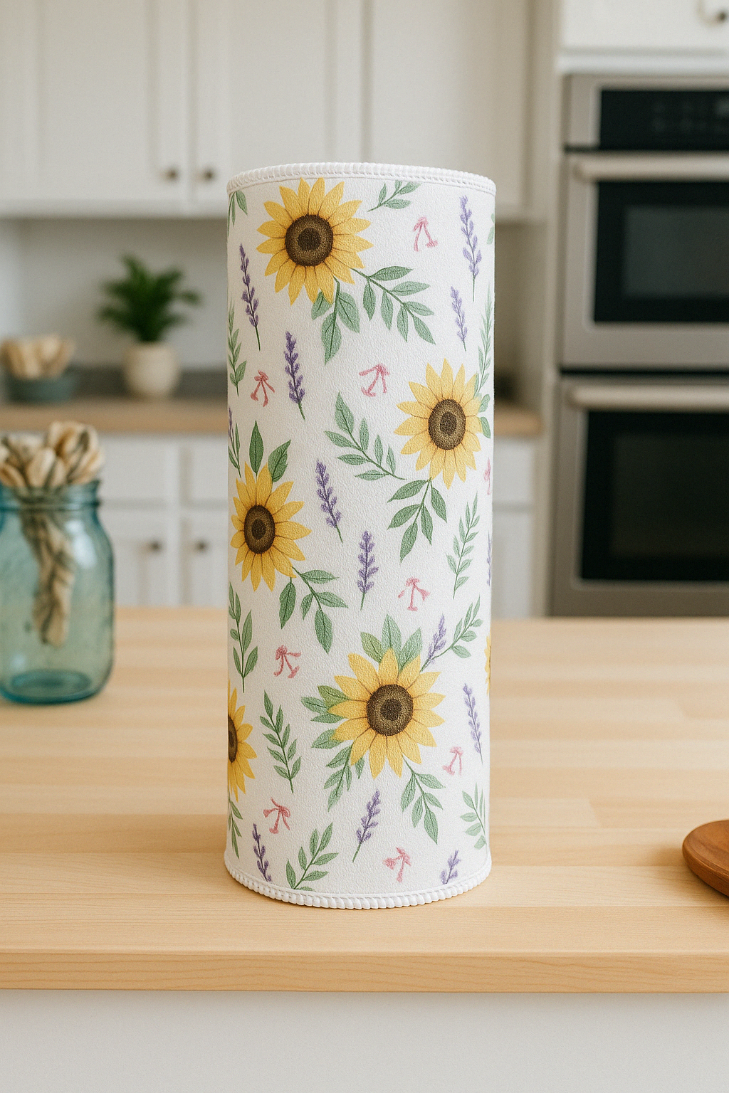 Reusable Paper Towels – Sunflower Floral Print | Eco-Friendly & Washable
