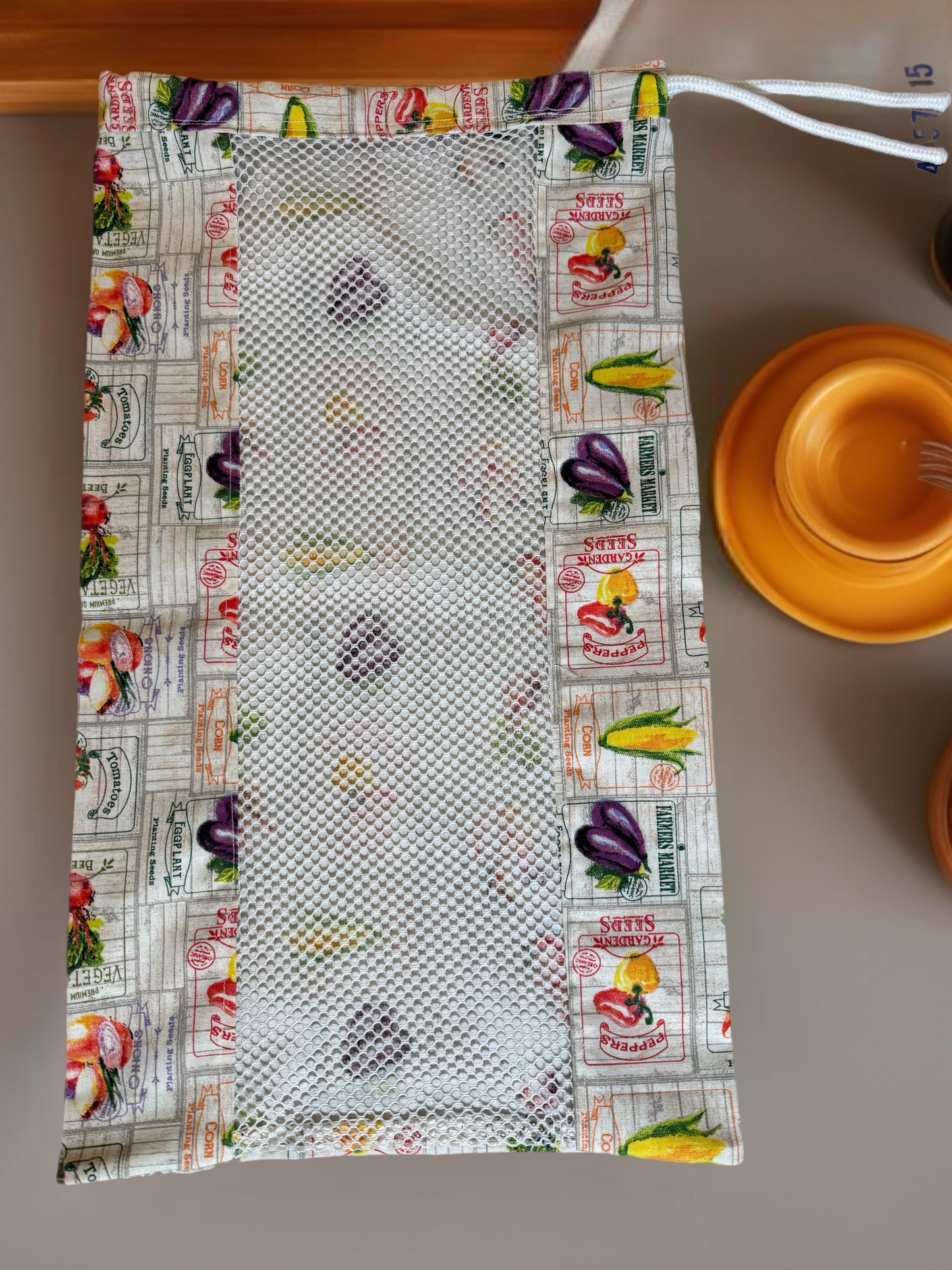Reusable Produce Bag – Handmade Mesh Market Bag