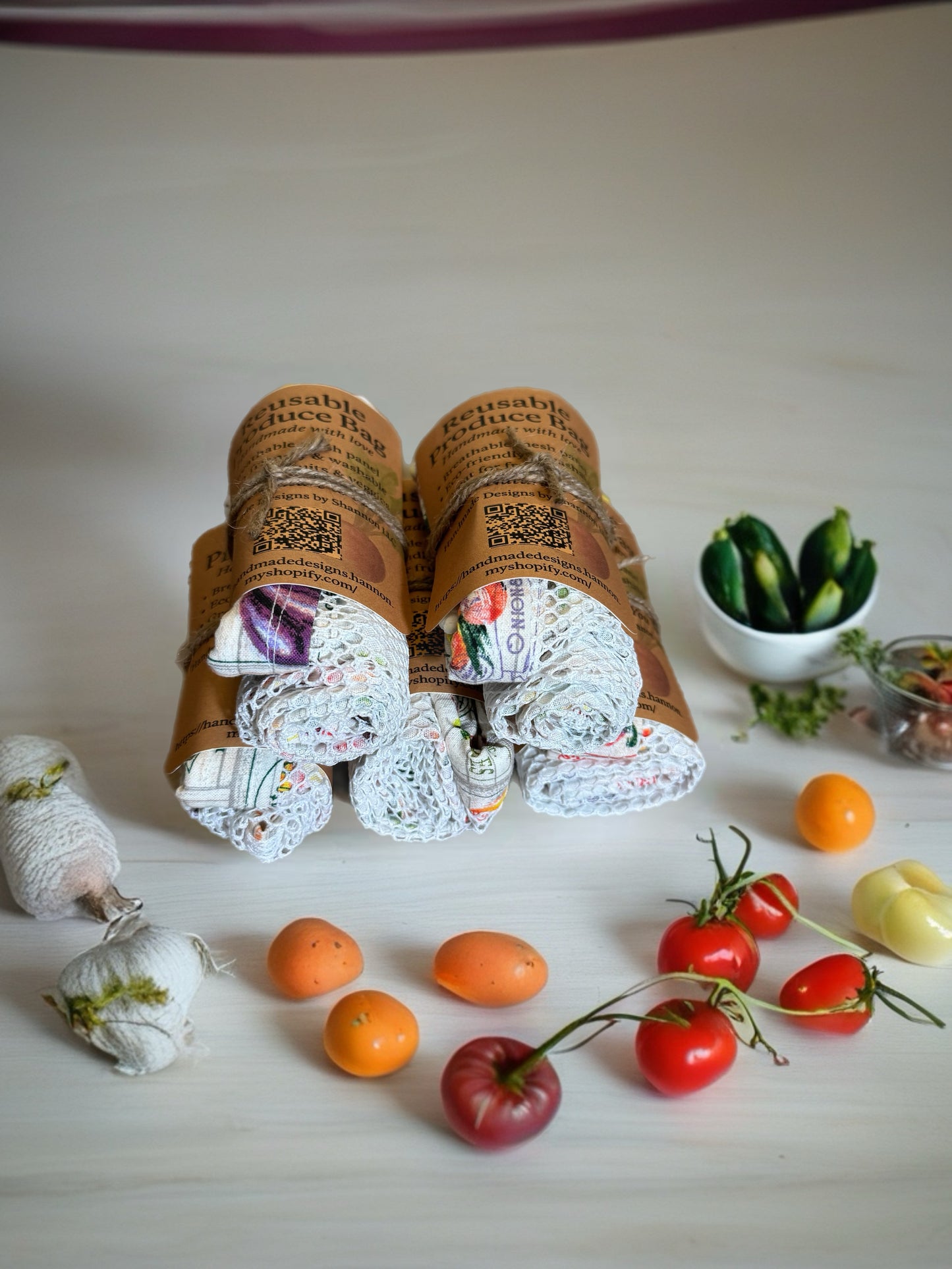 Reusable Produce Bag – Handmade Mesh Market Bag