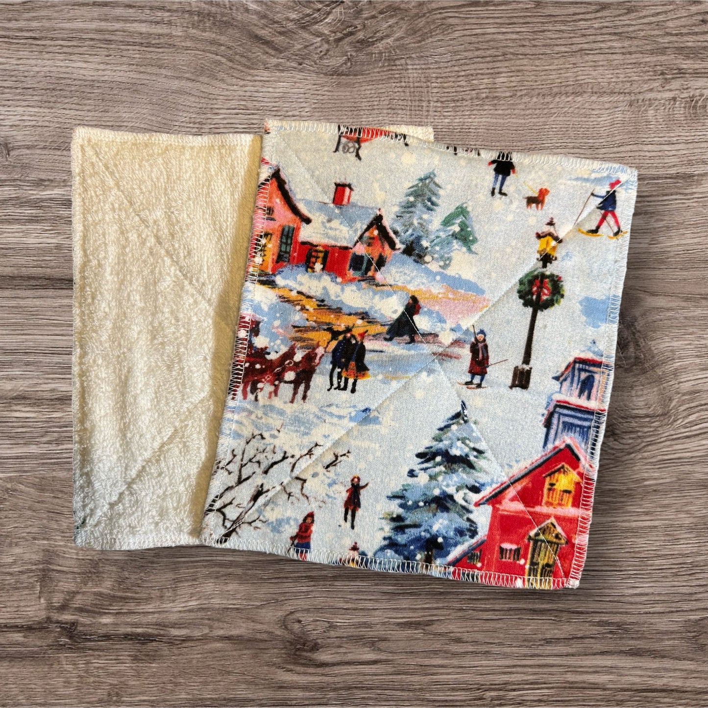 Reusable 2-Ply Dish Towels – Cotton Flannel & Terry Cloth | Absorbent & Eco-Friendly