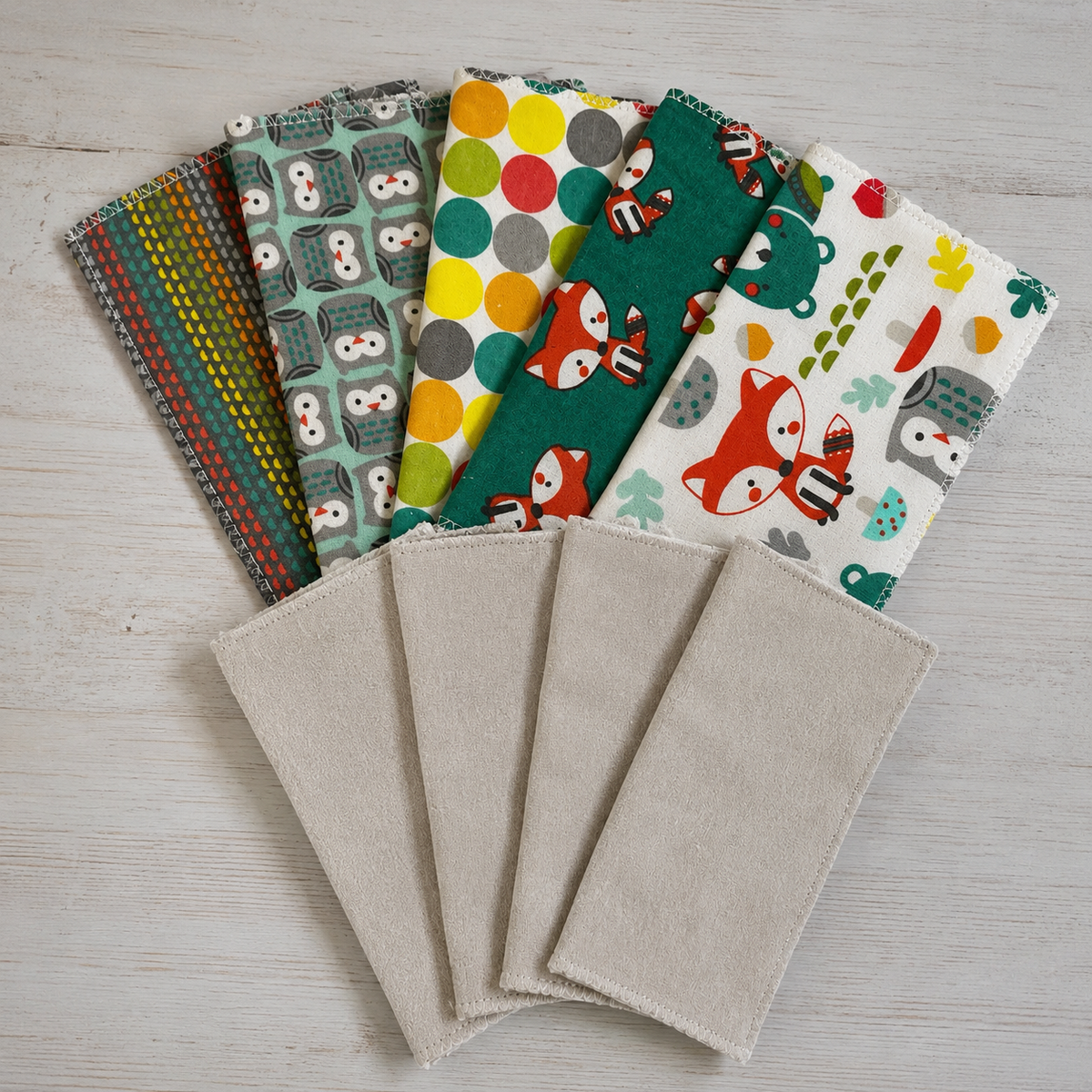 Handmade 2-Ply Reusable Baby Wipes – 25 Count | Soft, Washable & Eco-Friendly