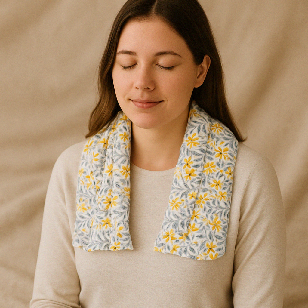 Flaxseed & Rice Neck Pillow – Microwaveable Eco-Friendly