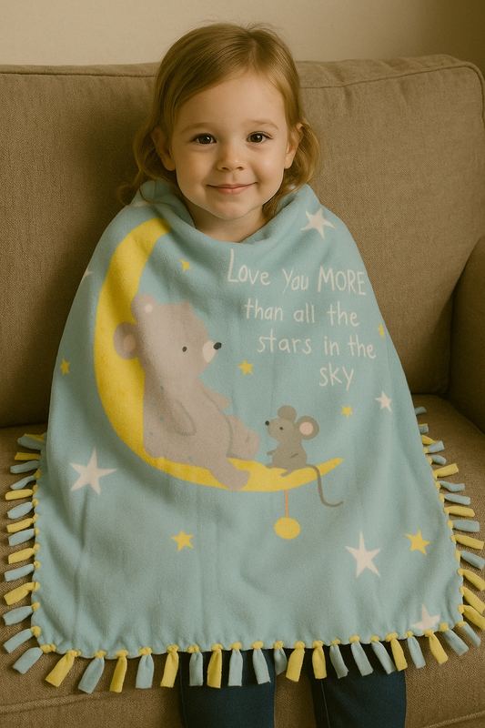 Custom Tie Knot Blanket – Handmade Fleece Throw for Cozy Comfort