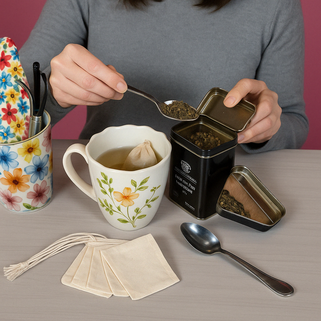 Eco-Friendly Reusable Tea Bags – 10 Pack | Handmade & Zero Waste Tea Filters