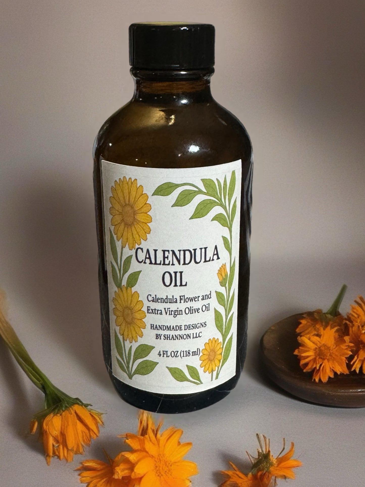 Calendula Oil – Handmade Herbal Infusion for Skin Care (2 oz / 4 oz)