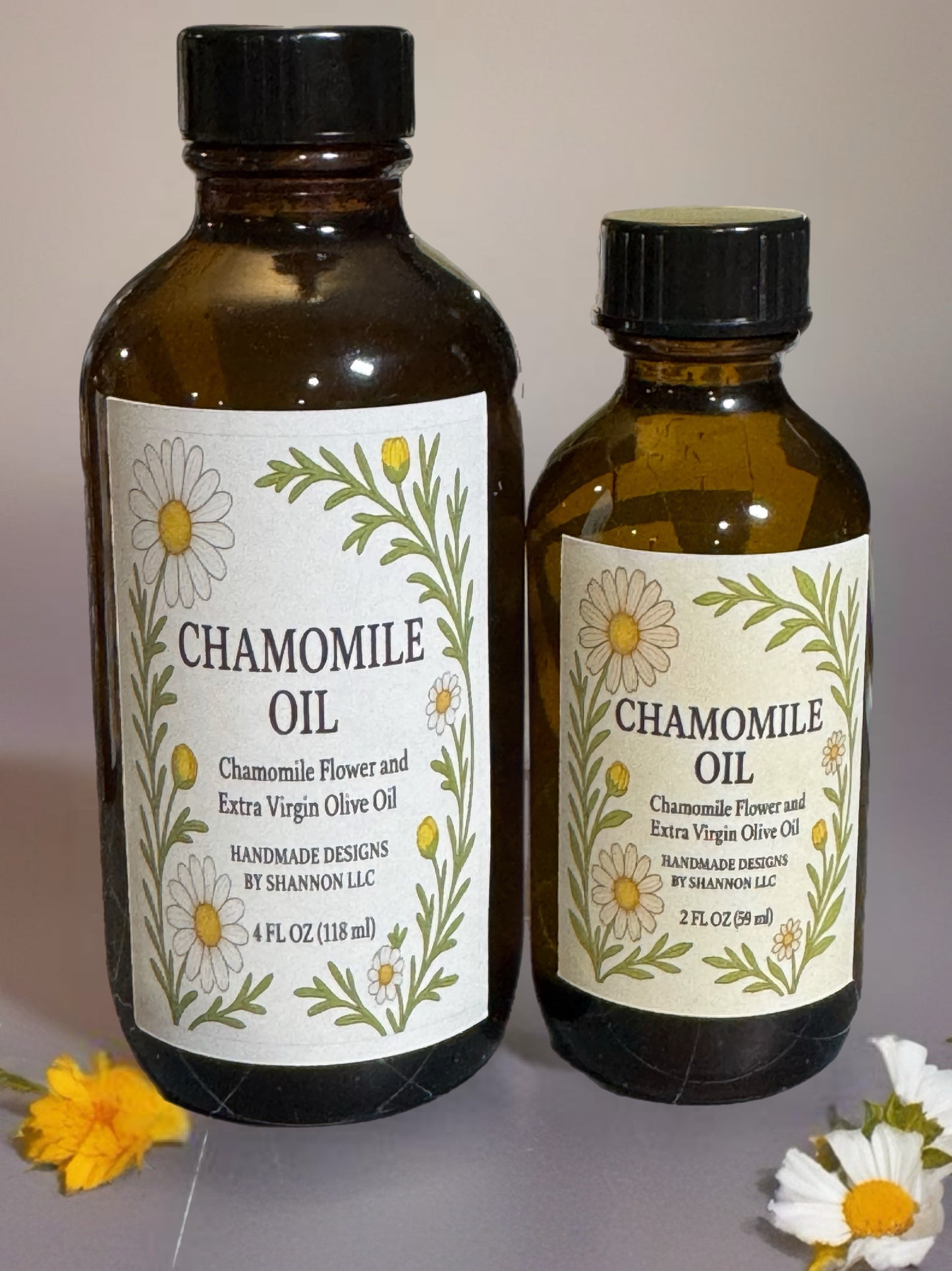 Chamomile-Infused Oil – Calming Herbal Oil for Skin, Hair & Baby Care