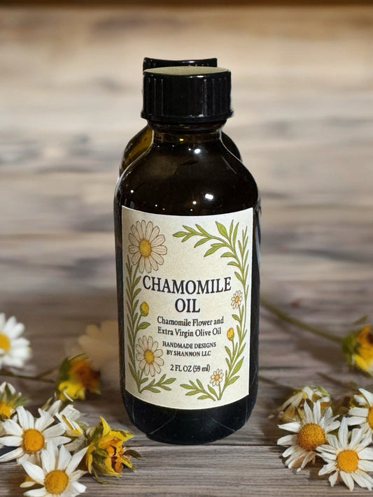 Chamomile-Infused Oil – Calming Herbal Oil for Skin, Hair & Baby Care