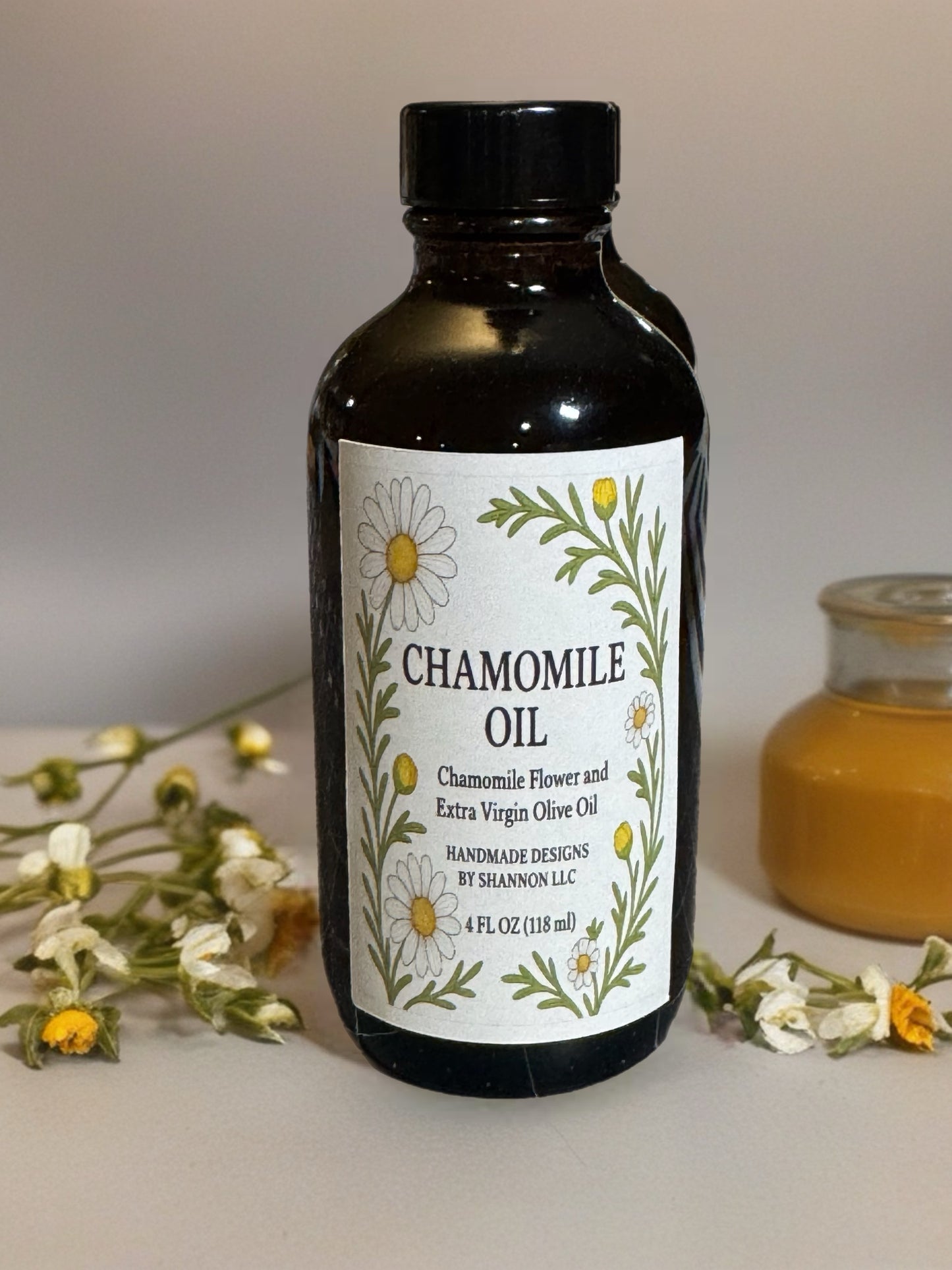 Chamomile-Infused Oil – Calming Herbal Oil for Skin, Hair & Baby Care