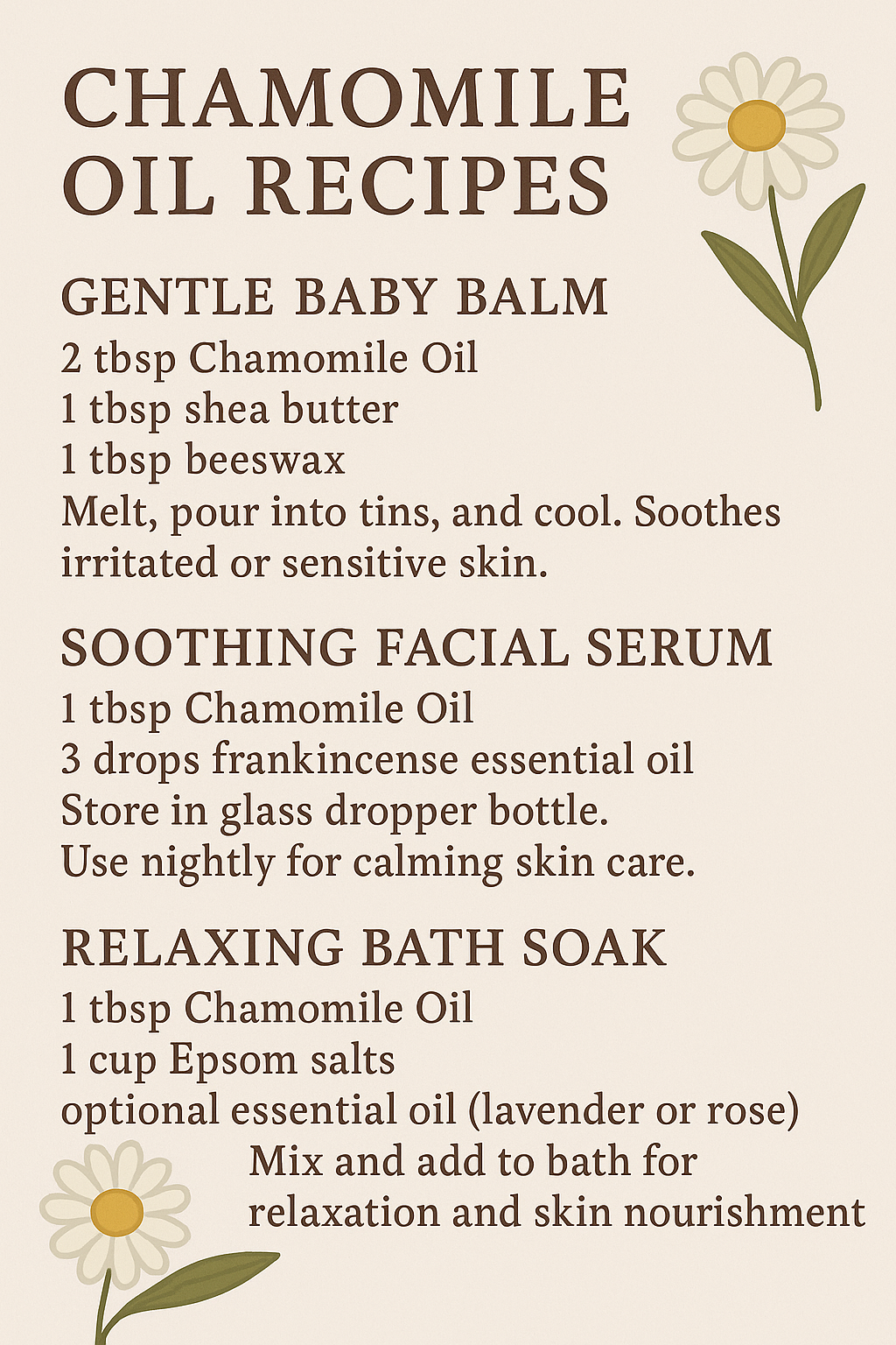 Chamomile-Infused Oil – Calming Herbal Oil for Skin, Hair & Baby Care