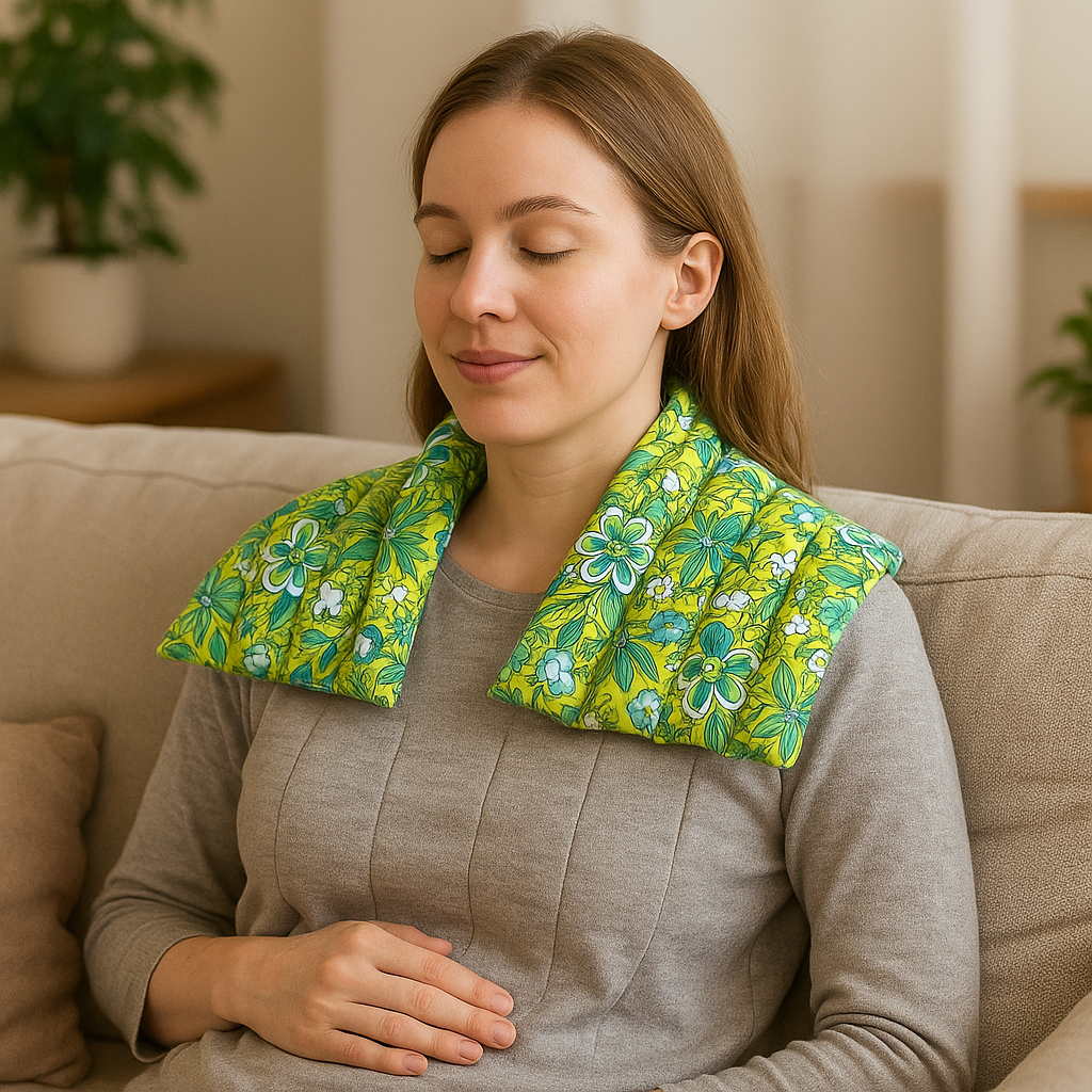 Handmade Neck Pillow – Flaxseed & Rice Filled