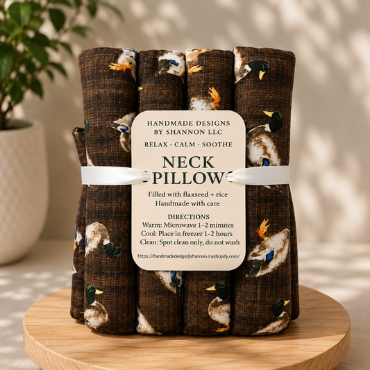 Mallard Duck Print Neck & Shoulder Pillow – Hot & Cold Therapy