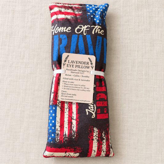 Patriotic American Flag Flaxseed & Rice Eye Pillow
