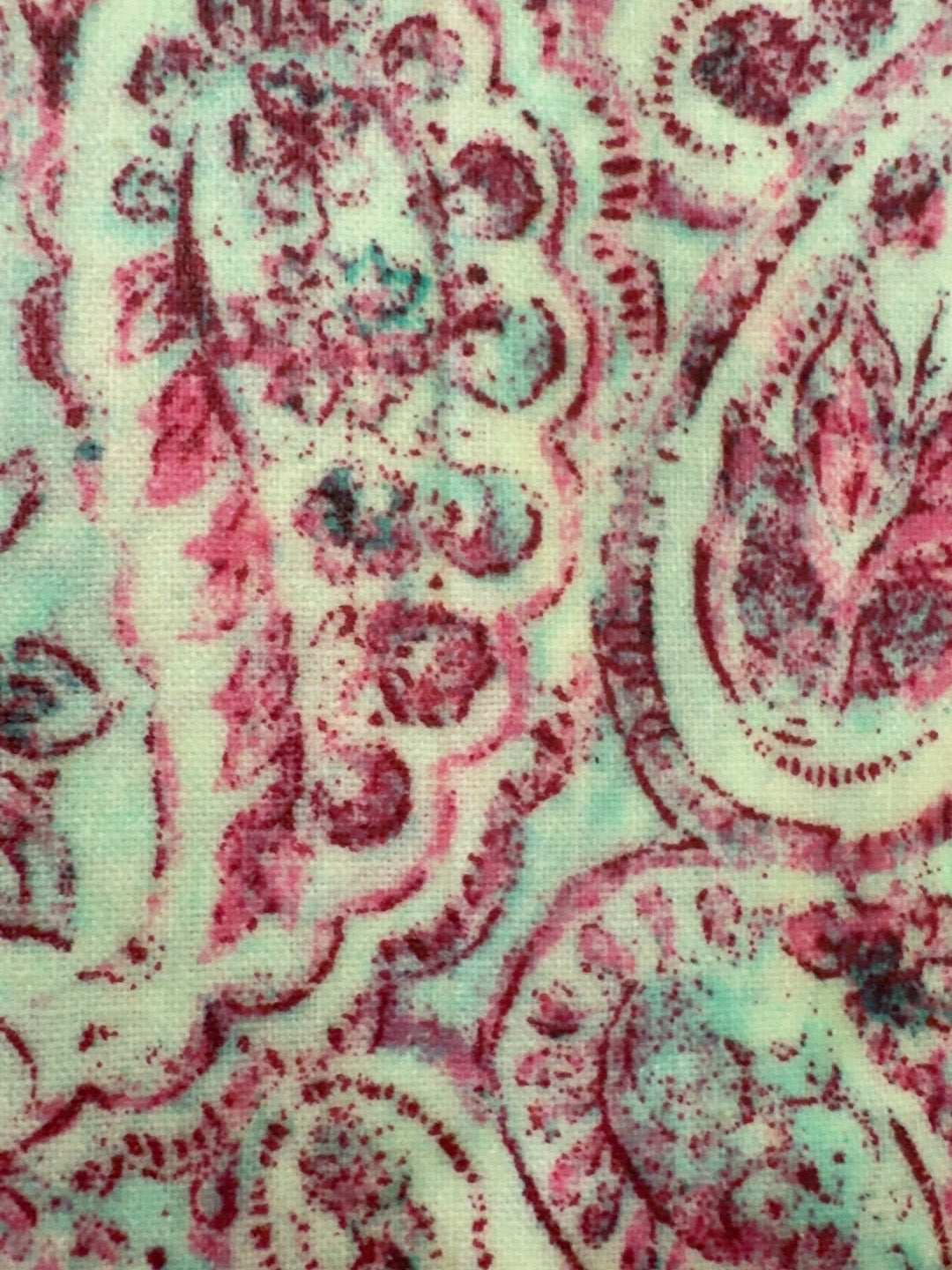 Pink Paisley Reusable Beeswax Bread Wrap – 18" x 22"